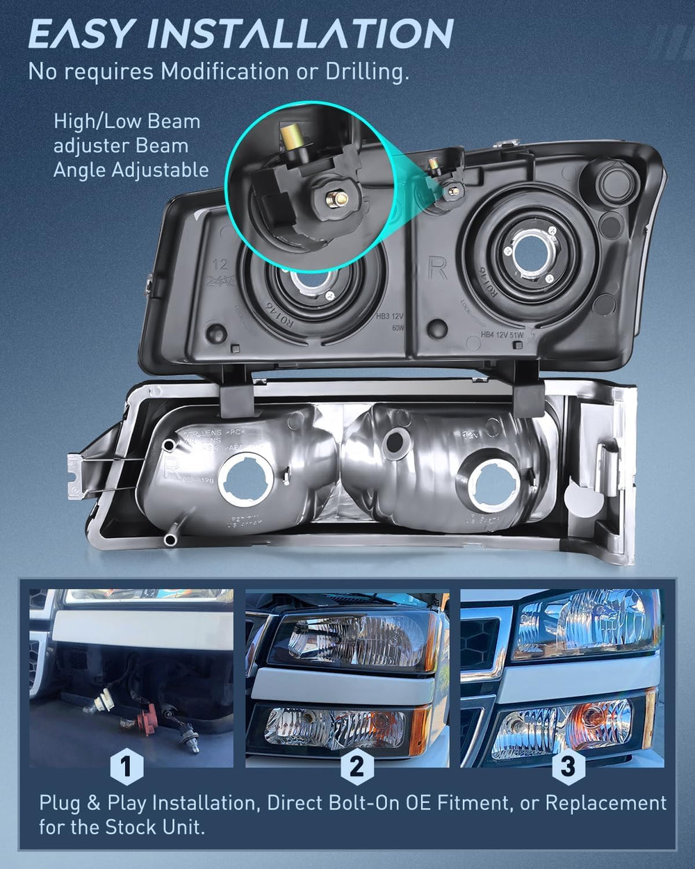 Nilight taillight rear view showing OE sockets and plug-and-play convenience