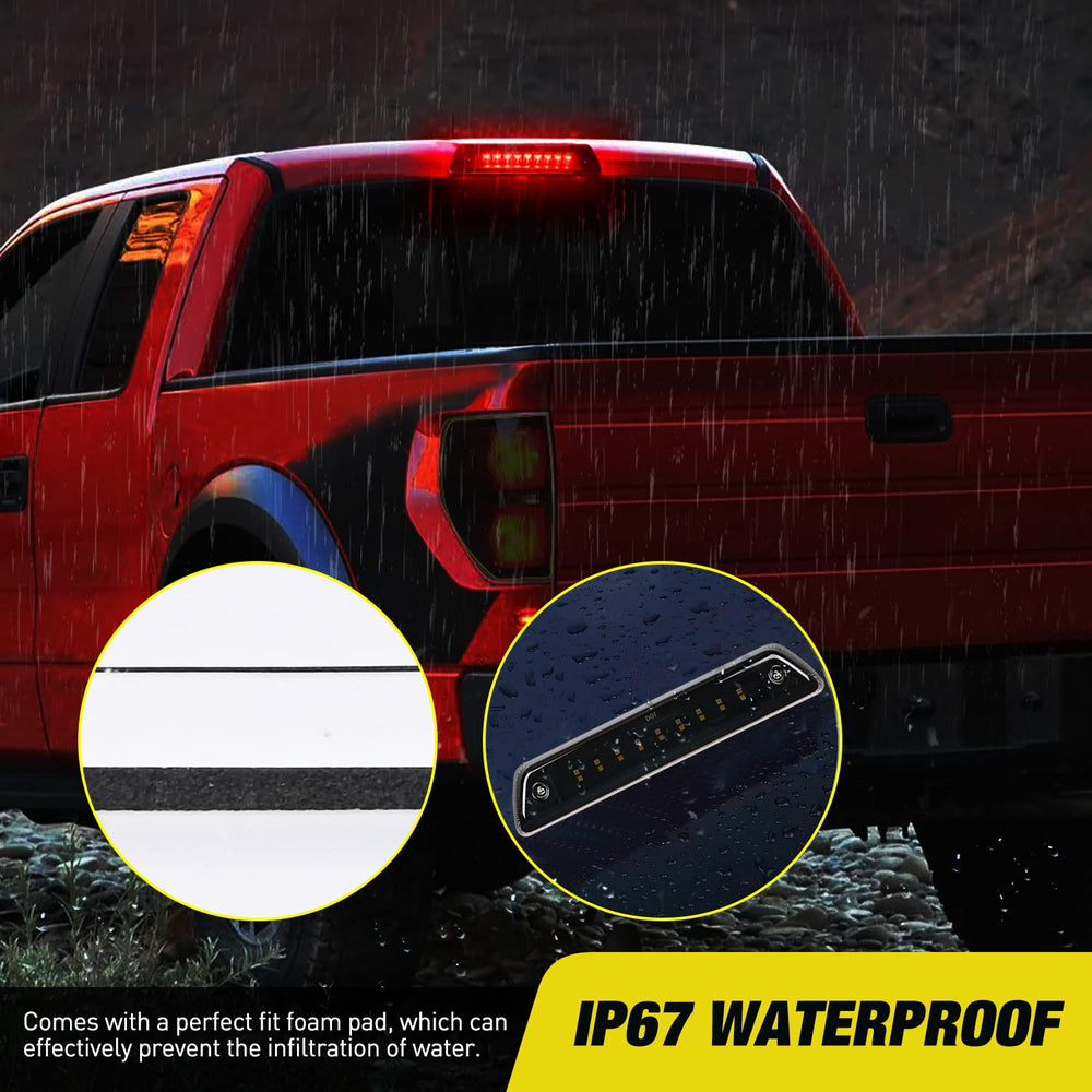 Nilight next to ruler showing compact size and easy fitment for F-150