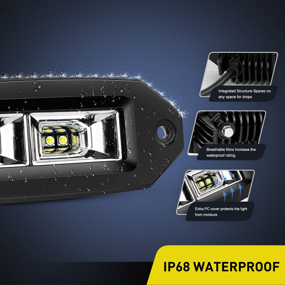 Nilight size comparison with ruler showing compact scale for tight installs