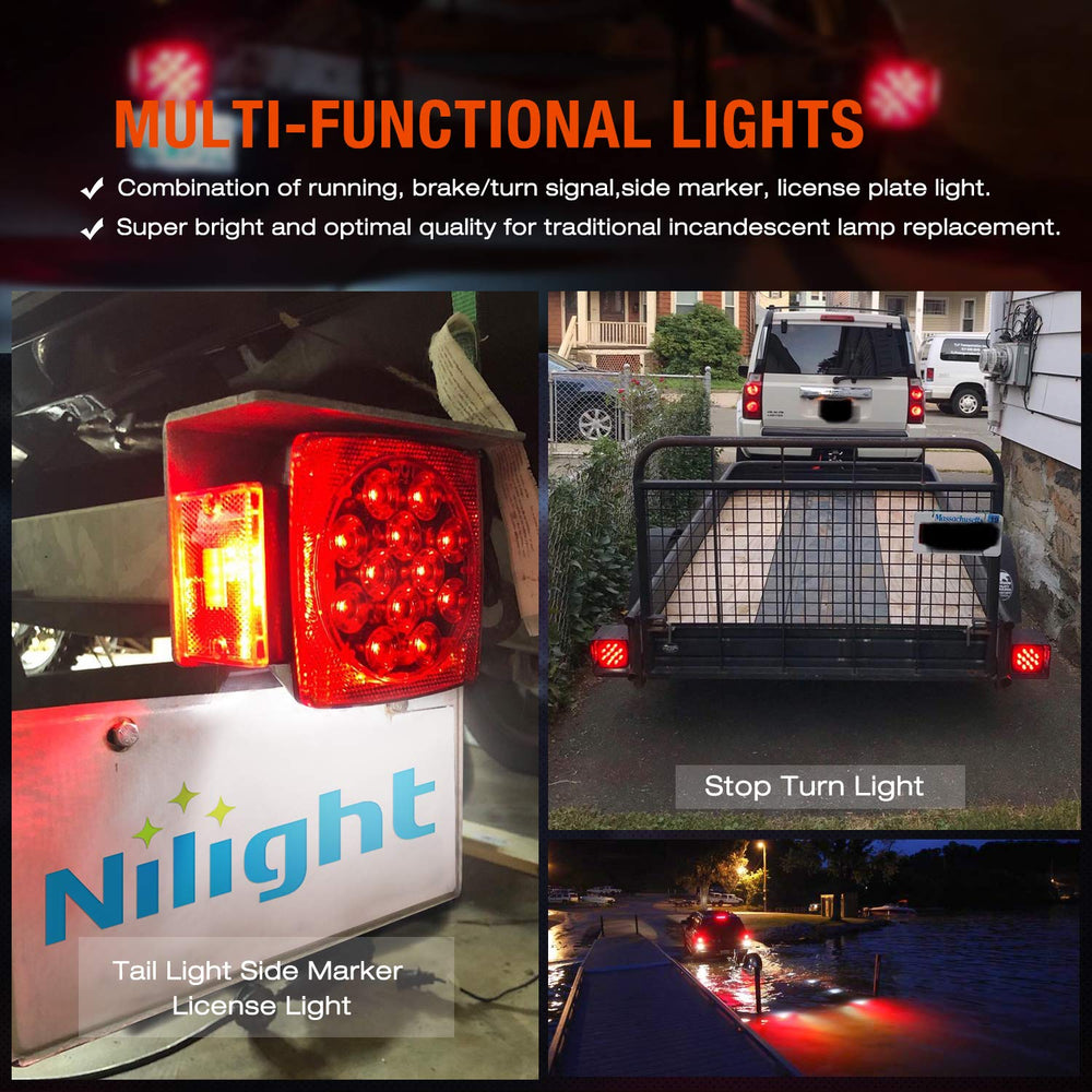 Nilight light beside ruler showing compact dimensions for versatile fitment