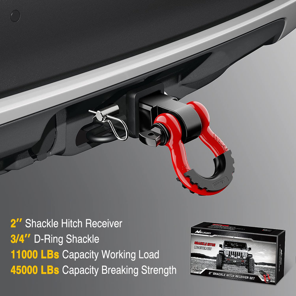 Nilight receiver next to measuring tape showing compact, 2-inch fit