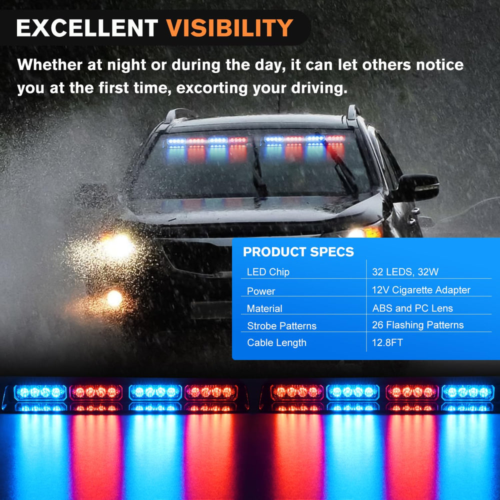 Nilight strobe installed in a utility truck improving roadside visibility