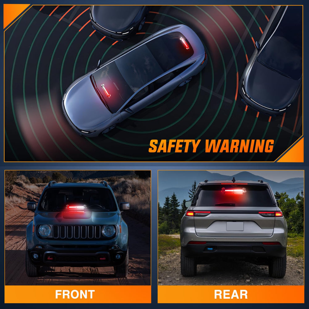 Nilight suction cup detail showing secure mount for easy installation