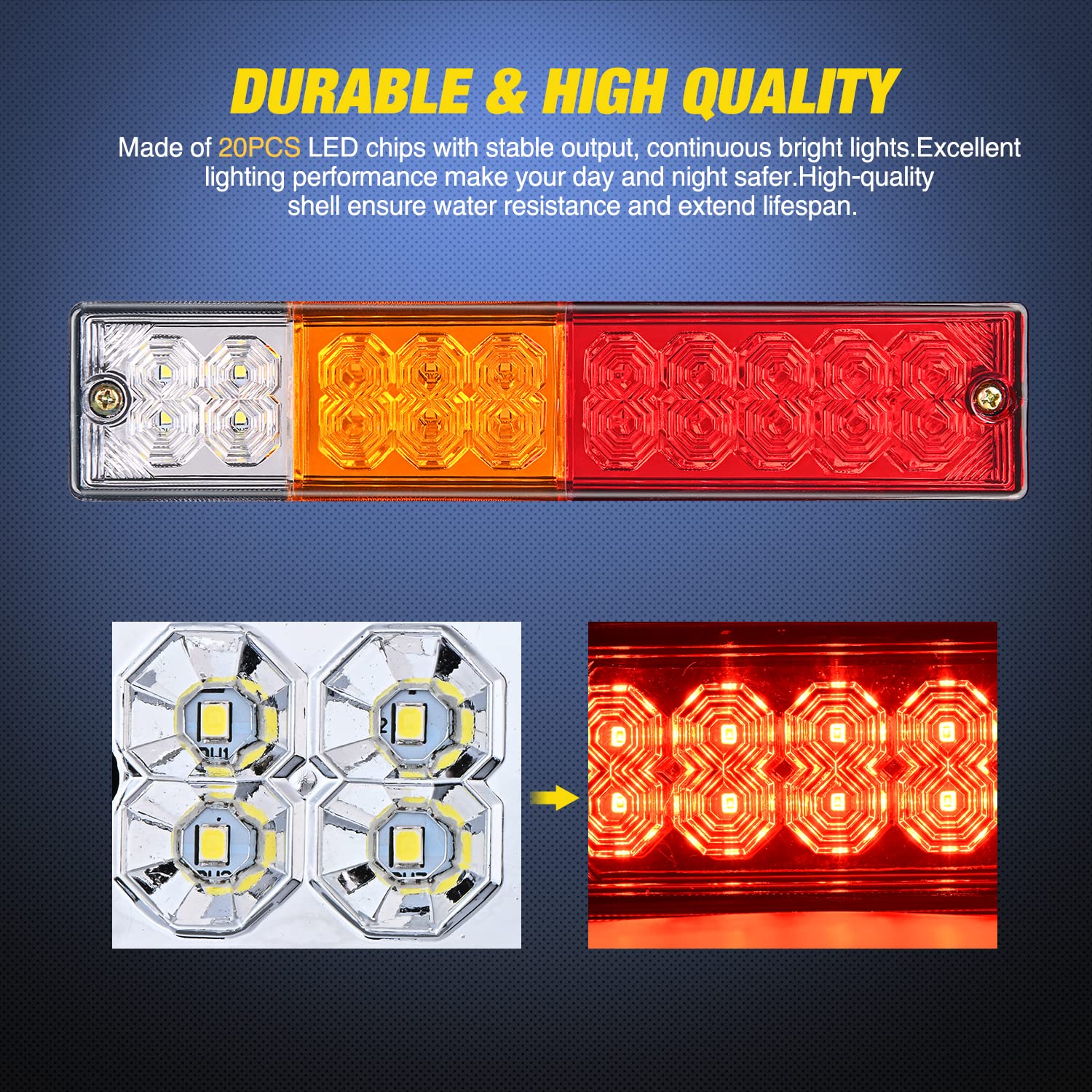 Nilight mounted on trailer demonstrating secure fit and signaling clarity