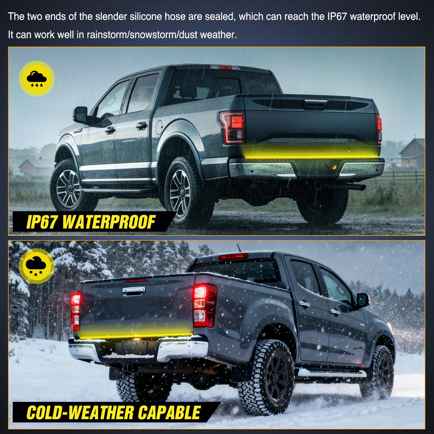 Nilight in use at night on truck showing improved nighttime rear visibility benefit