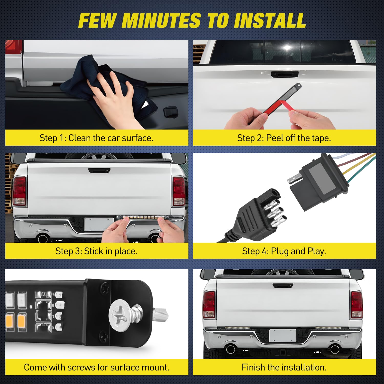 Nilight mounted on a truck tailgate demonstrating improved rear signaling and safety
