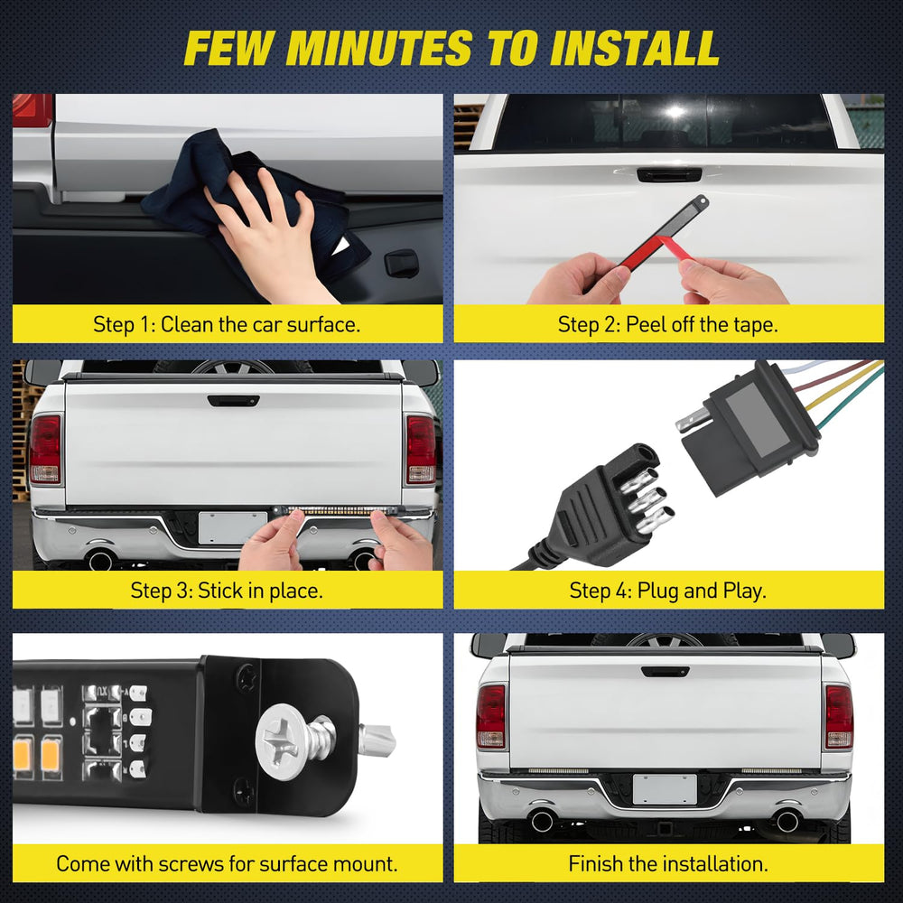 Nilight mounted on a truck tailgate demonstrating improved rear signaling and safety