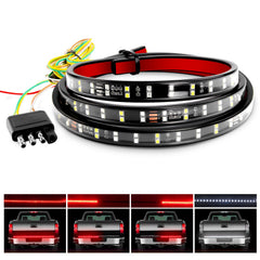Nilight front view of 60-inch light bar showing full-length LED coverage and improved visibility