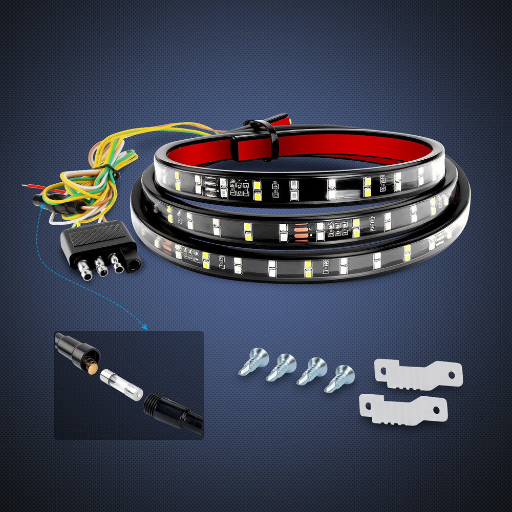 Nilight night view of running lights and brake illumination enhancing nighttime visibility