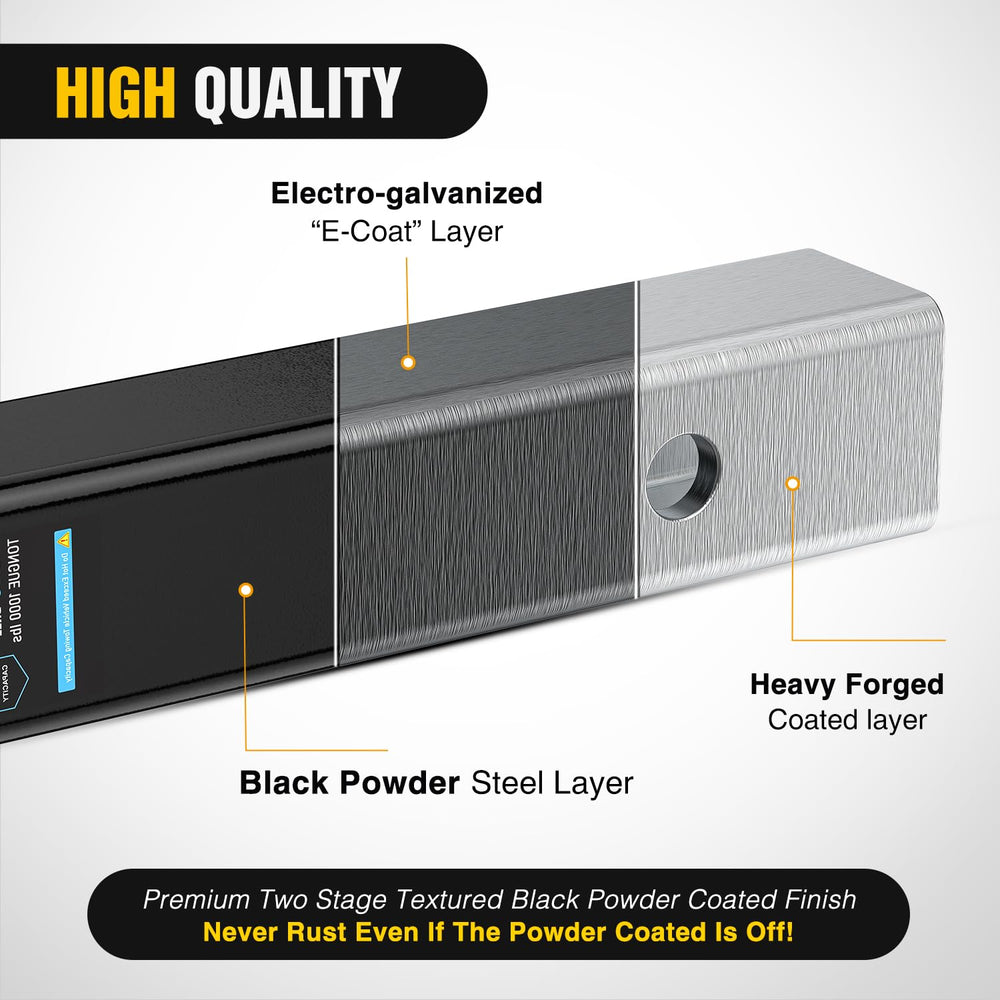 Nilight textured powder coat finish resisting corrosion and wear for long life