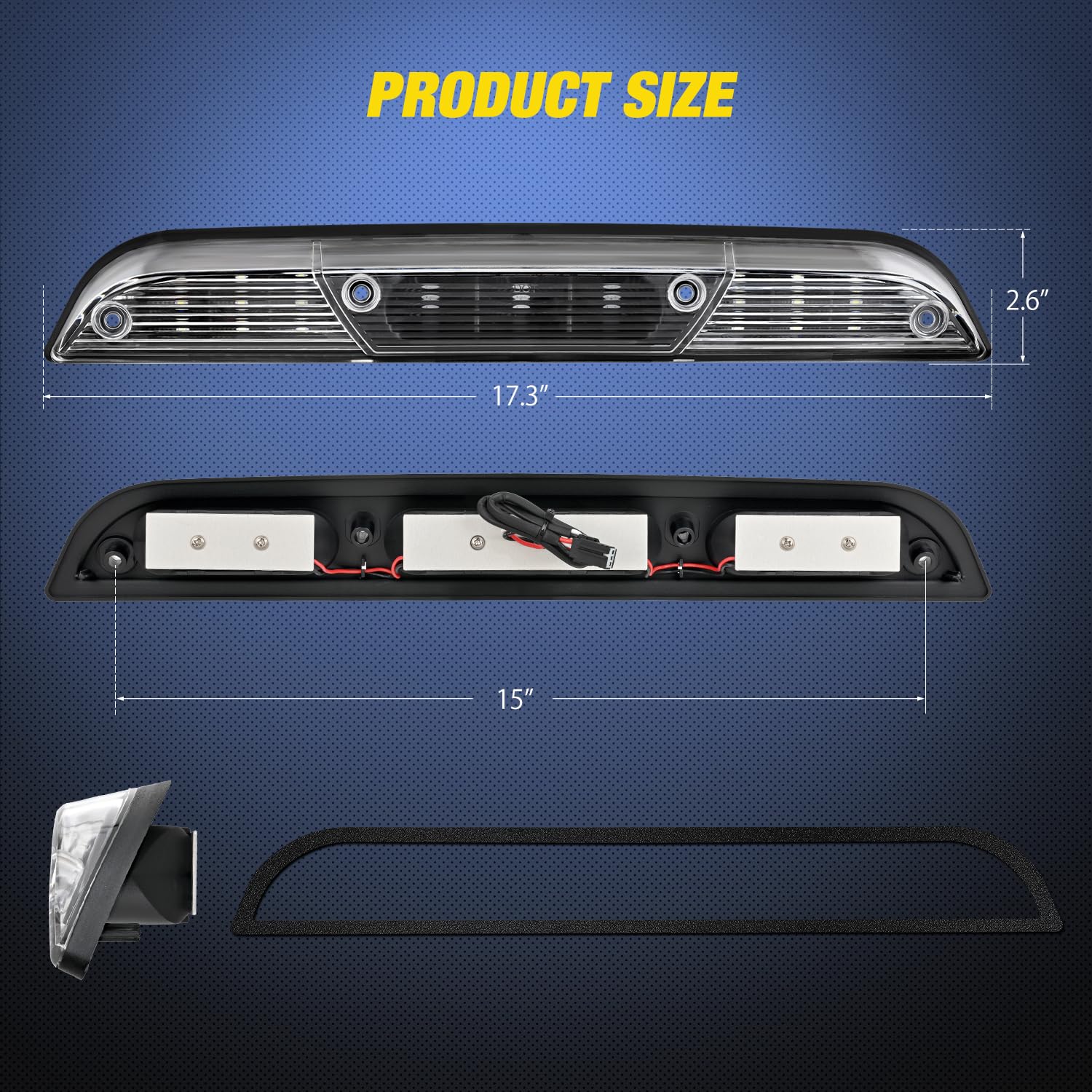 Nilight next to a ruler for scale, showing compact size and accurate fitment