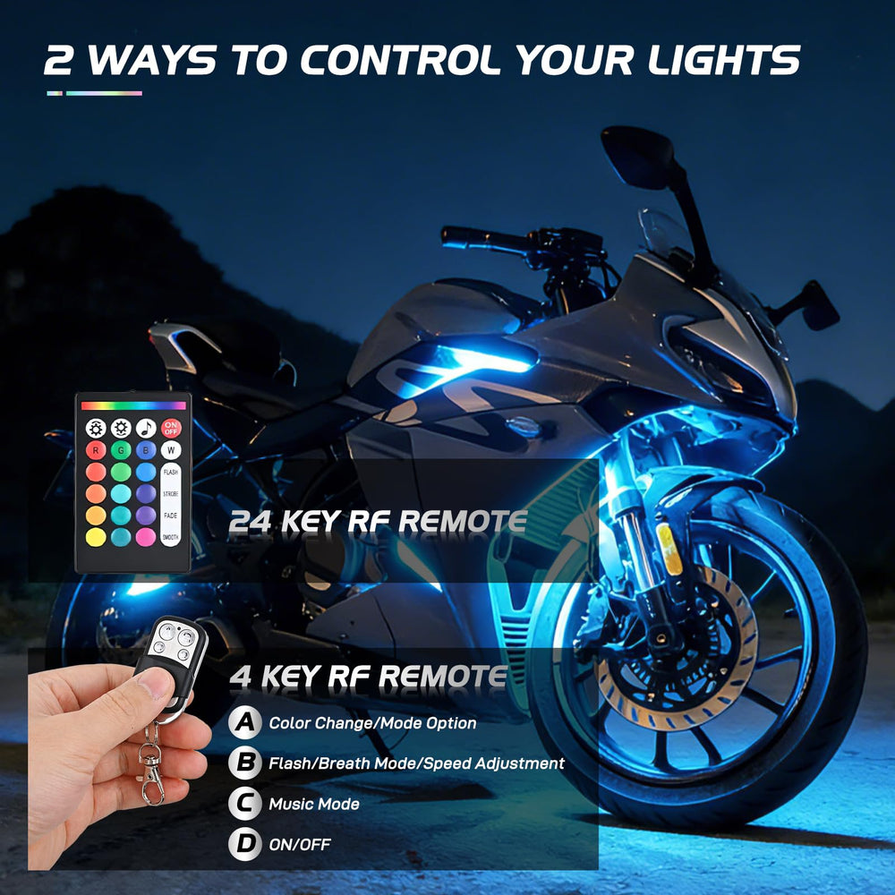 Nilight TL-35 controller and dual RF remotes demonstrating easy control