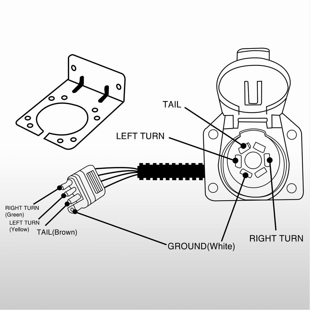 Nilight adapter connecting a trailer to vehicle ensuring safe signal transfer