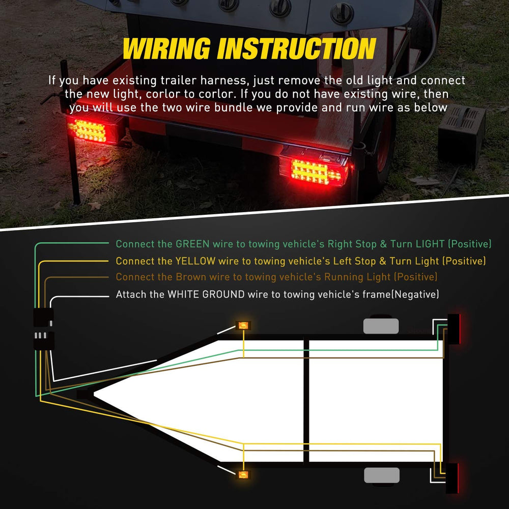Nilight detailed waterproof seal and drainage feature protecting electronics from water