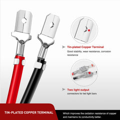 Nilight wire locking clip detail highlighting secure retention under vibration