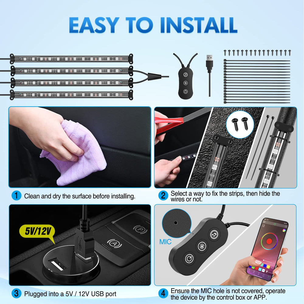 Nilight compact control box with two-line wiring for tidy installation