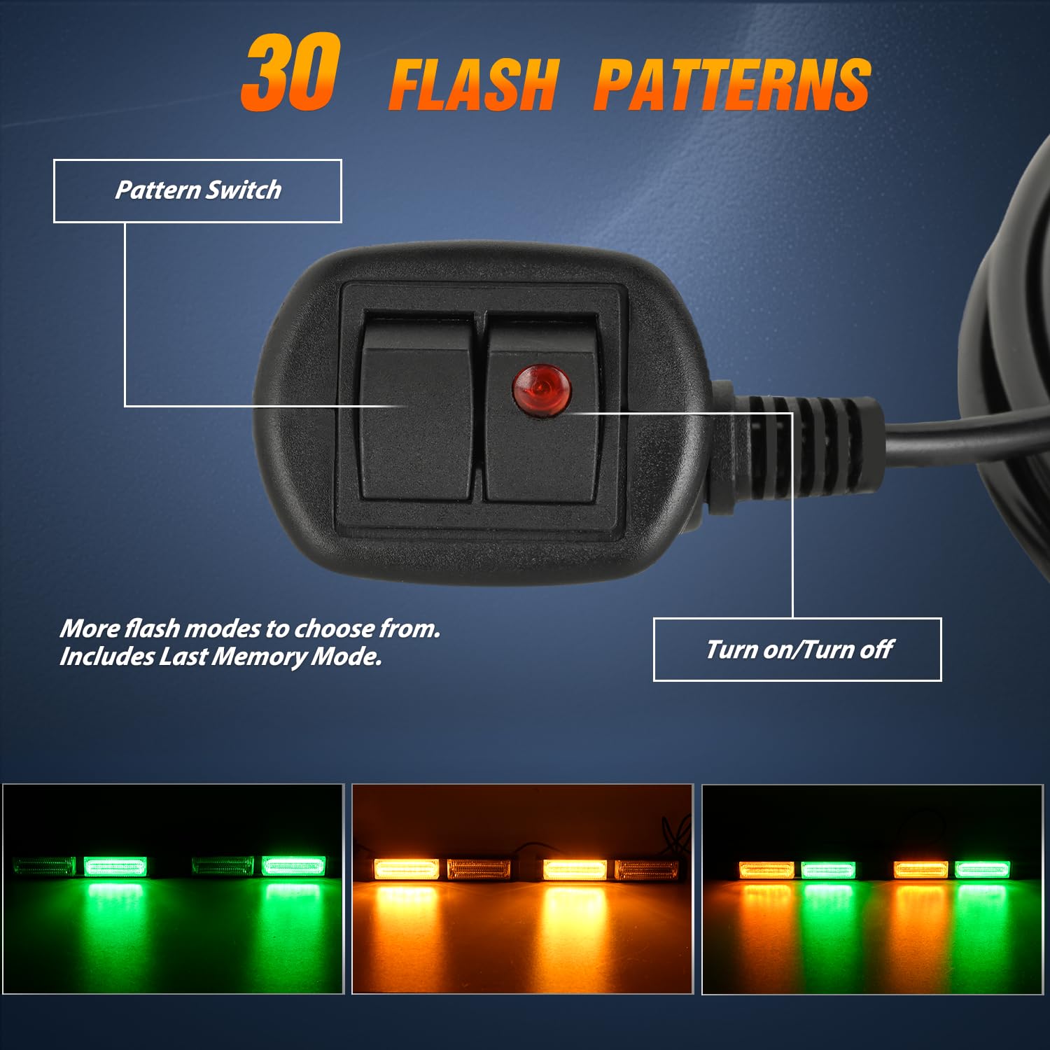 Nilight wiring length scale showing long cord reach for versatile vehicle placement