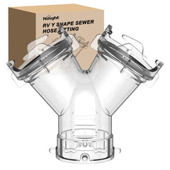 Nilight Y connector front view showing clear body and outlets for fast setup