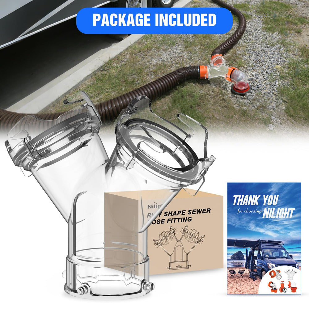 Nilight packaged unit with service card showing included components and support