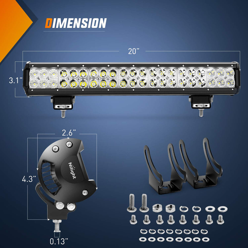 Nilight ZH006 side profile with mounting bracket illustrating adjustable tilt benefit