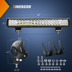 Nilight ZH006 side profile with mounting bracket illustrating adjustable tilt benefit