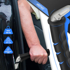 NINEMAX installed in car door latch illustrating stable anchor point