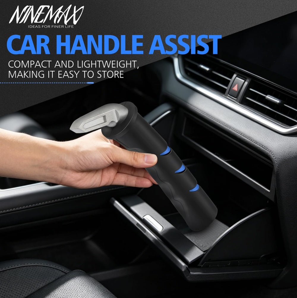 NINEMAX stored in car door pocket showing portability and convenience
