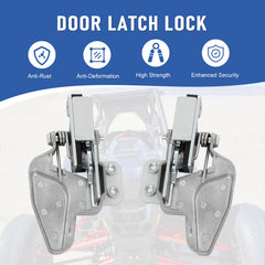 Nirakoka latch installed on Polaris door illustrating restored door security