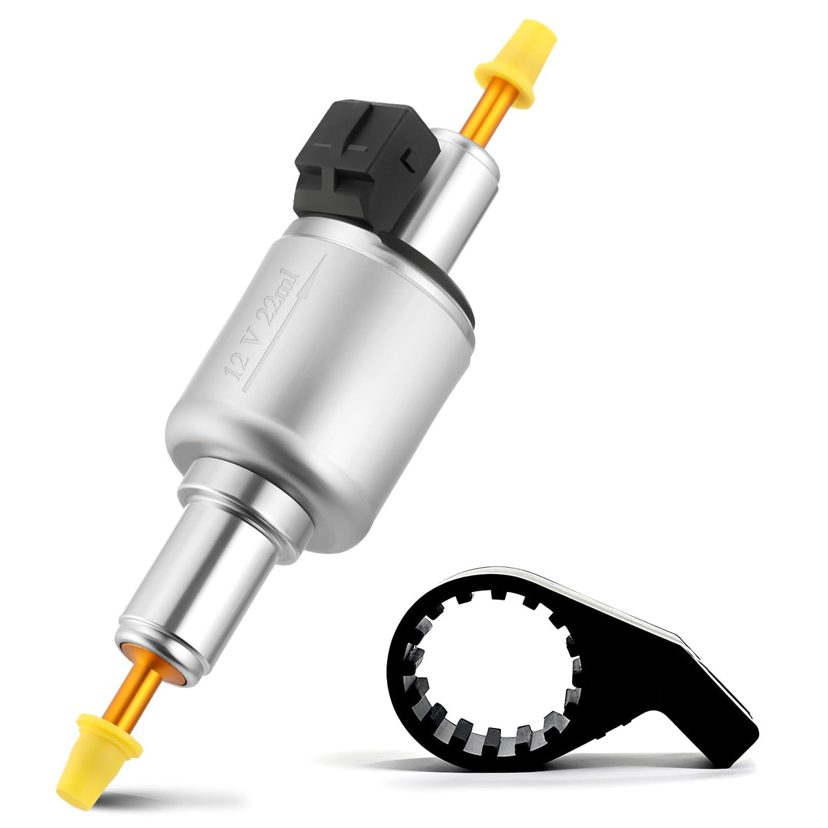 Niutudza pump front view with bracket showing compact durable design and easy mounting