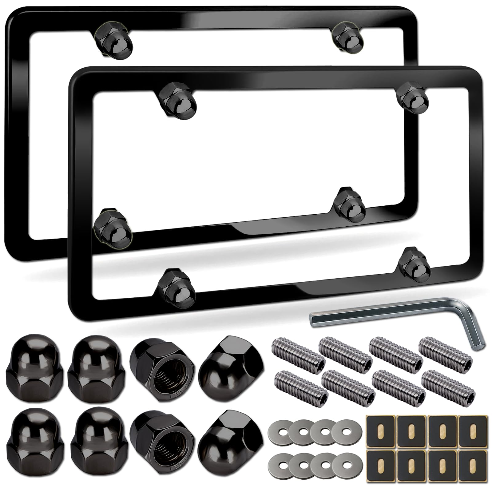 NJNYLLC front view of black aluminum frame showing clean lines and protection
