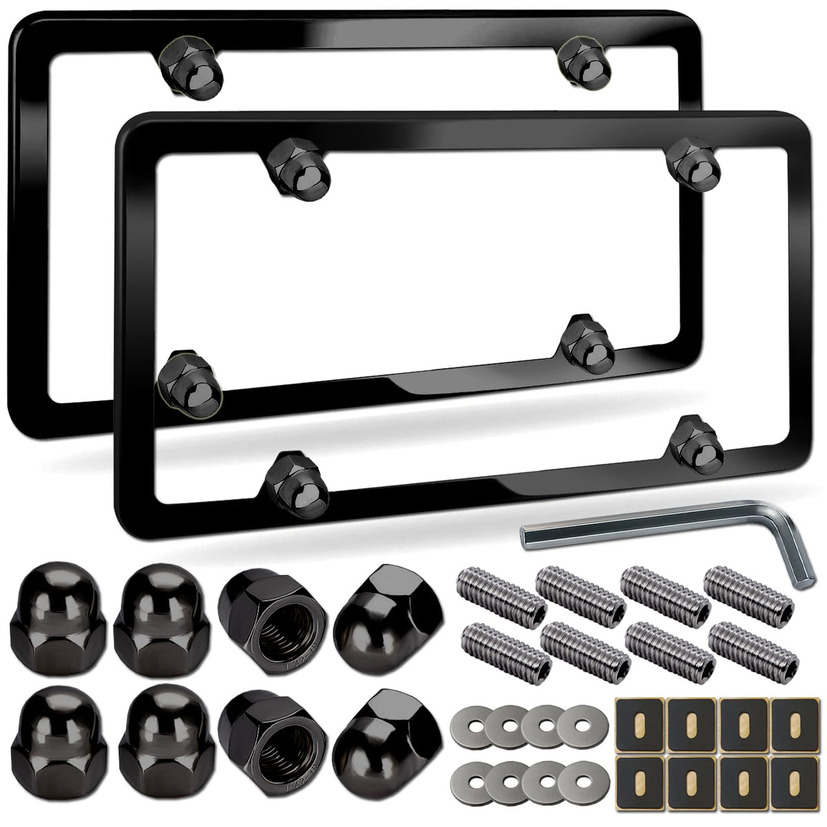 NJNYLLC front view of black aluminum frame showing clean lines and protection