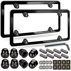 NJNYLLC front view of black aluminum frame showing clean lines and protection