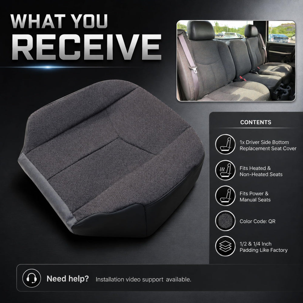 NLQR microfiber leather bolster detail offering durable edge protection