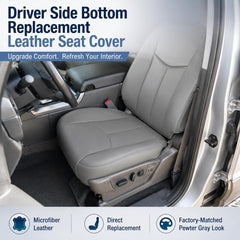 NLQR microfiber leather close-up texture for lasting comfort and durability
