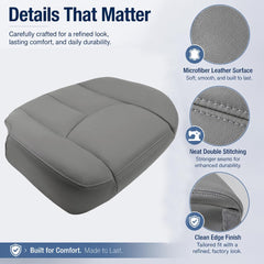 NLQR seat cover installed driver side in vehicle for factory-like restoration
