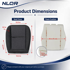 NLQR foam cushion close-up showing restored support and comfort