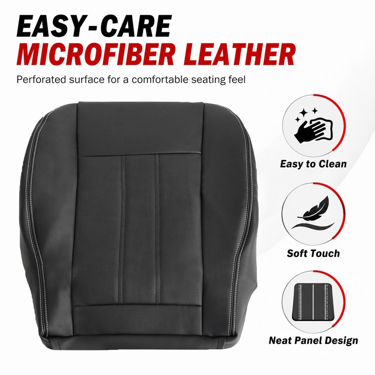 NLQR seat cover in minivan interior demonstrating refreshed cabin aesthetic benefit
