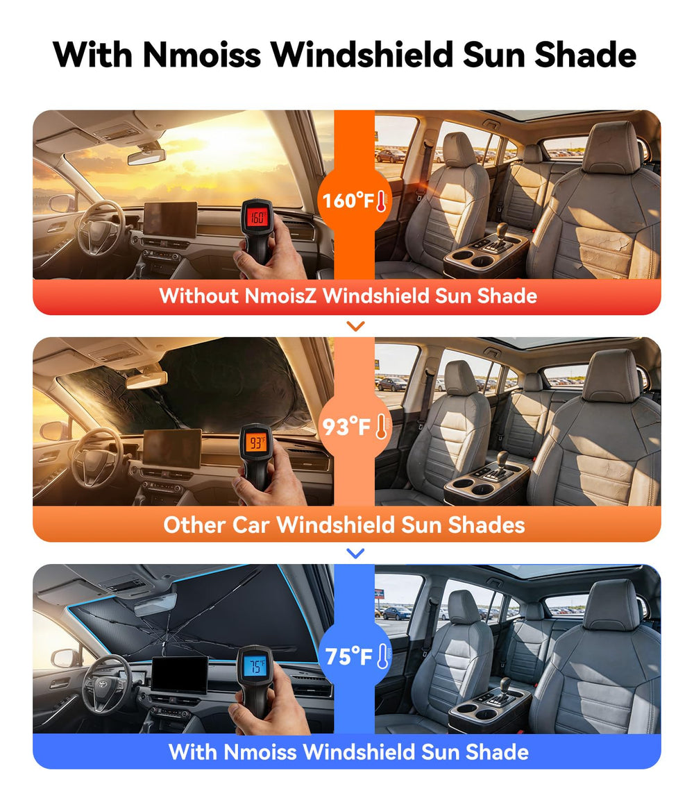 Nmoiss close-up of reflective vinyl coating highlighting heat-blocking benefit