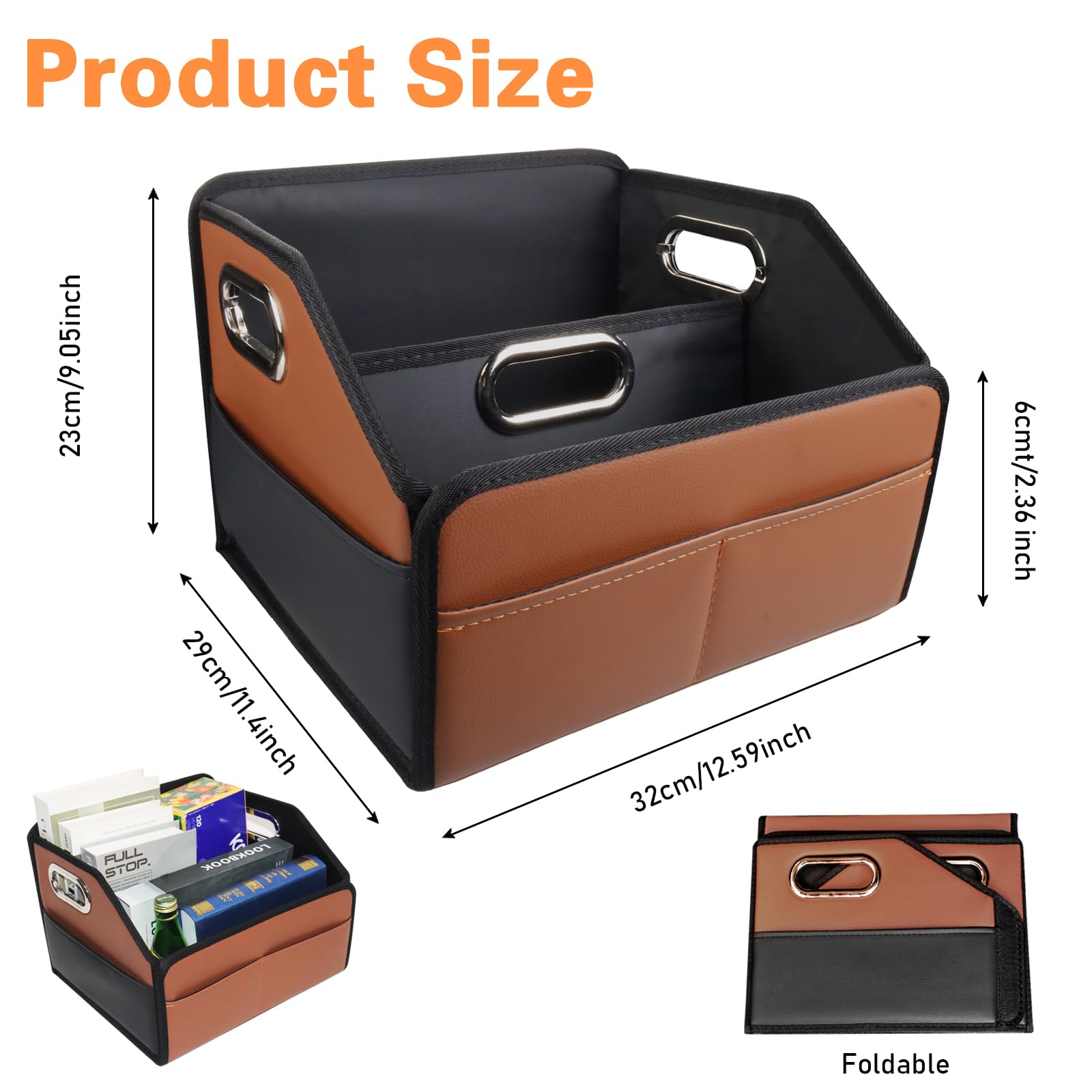Noaman open compartments displaying divided storage for snacks and devices