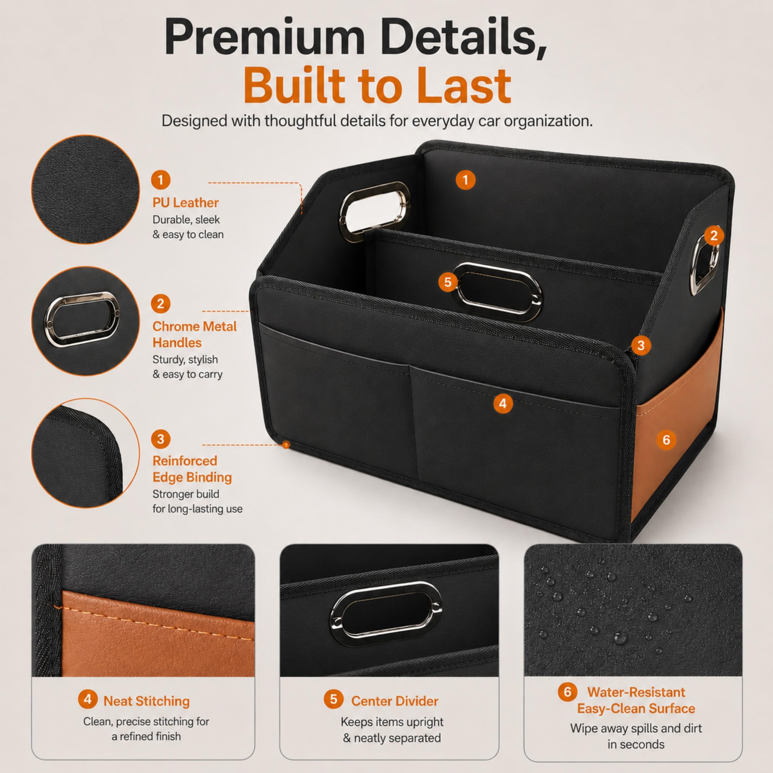 Noaman side handle detail showing three-handle convenience for carrying