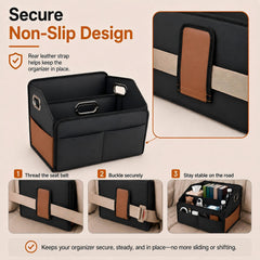 Noaman top view open compartments showing organized pockets and capacity