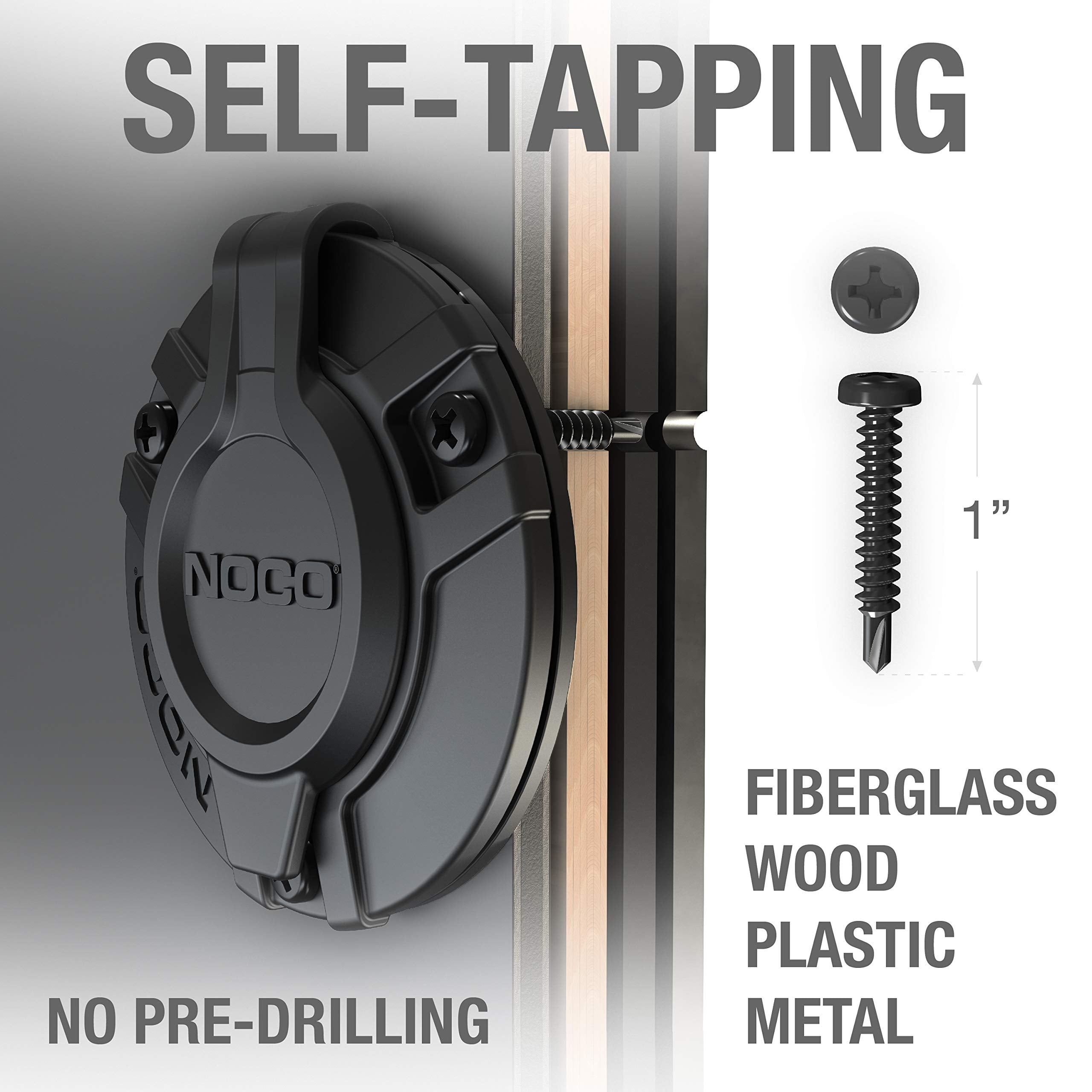NOCO GCP2 internal prongs and 14 AWG wiring showing reliable current