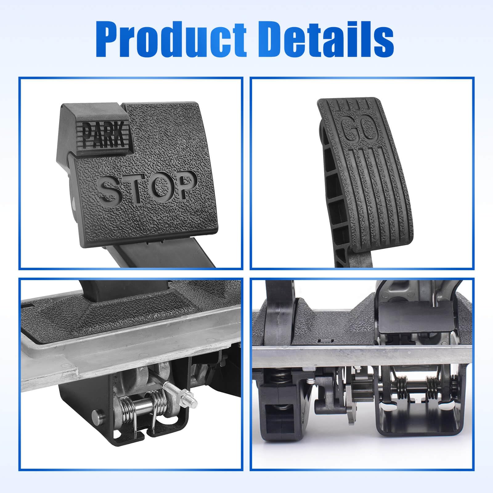 NOKINS parking hook and spring close-up, prevents loosening from vibration