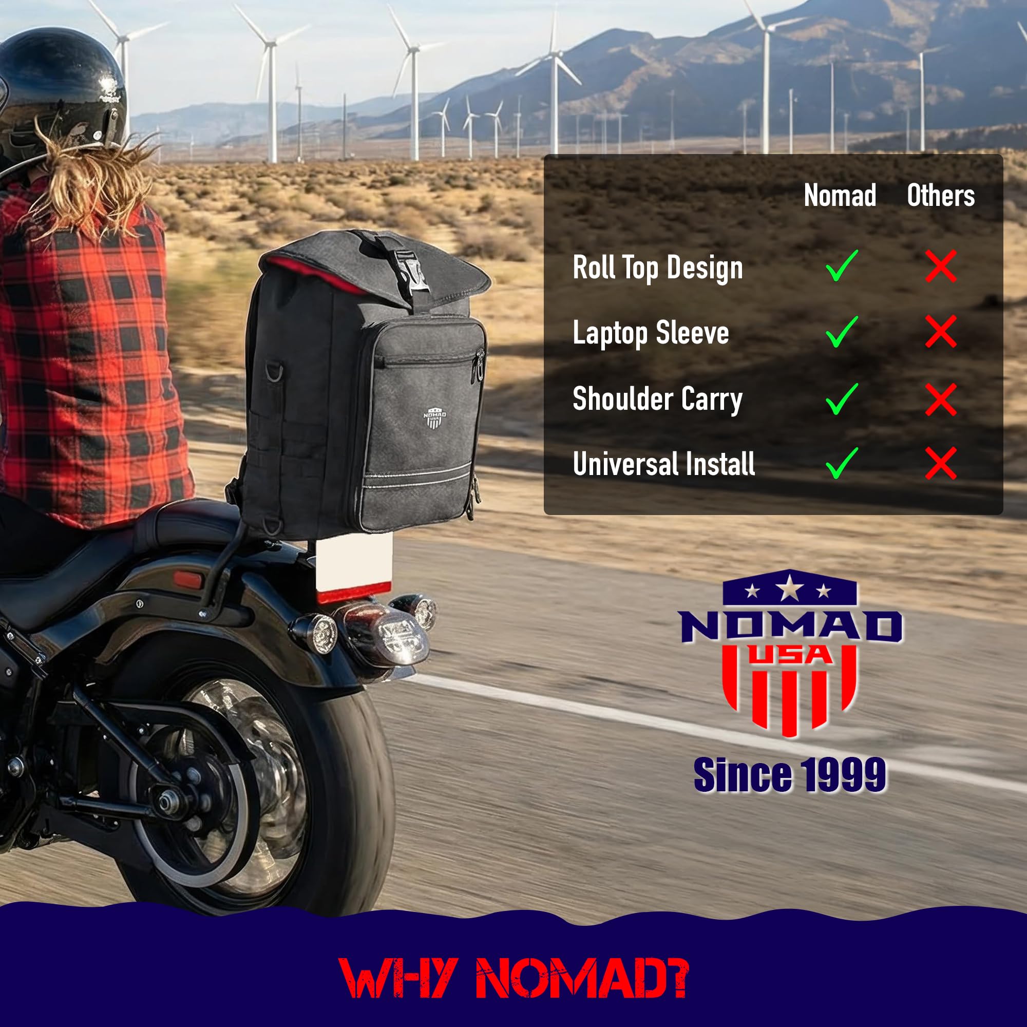 Nomad USA durable fabric close-up showing abrasion-resistant material for weather protection