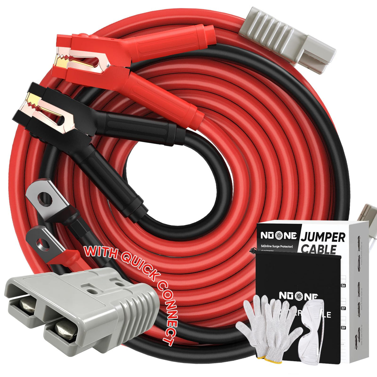 NOONE front view of clamps showing durable grip and safety