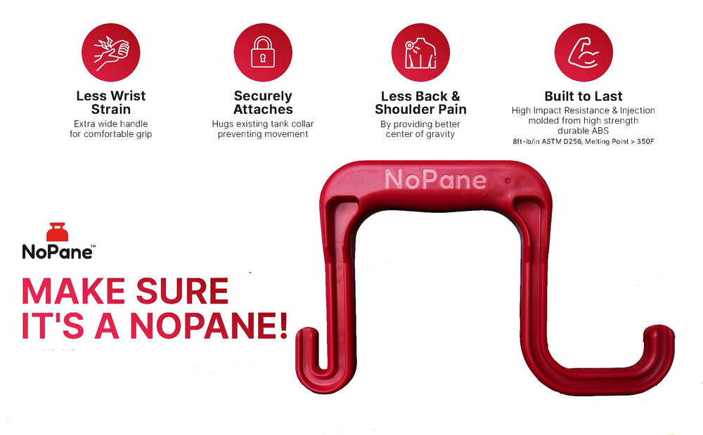 NoPane attached to grill cart illustrating stable transport