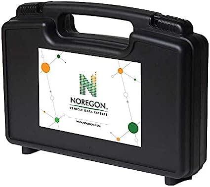 Hand holding Noregon DLA+ 3.0 to show compact size and workshop portability