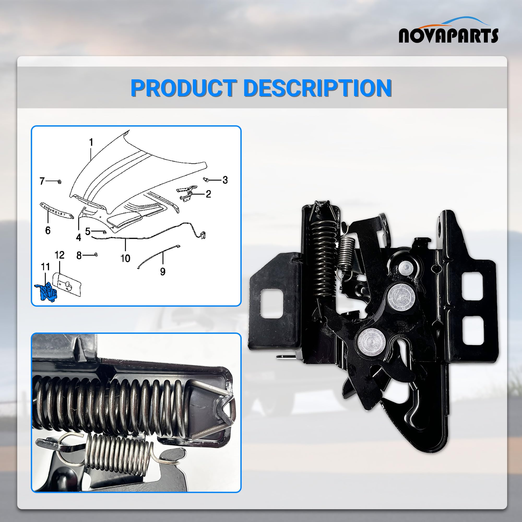 NOVAPARTS fitment label with part numbers for easy verification