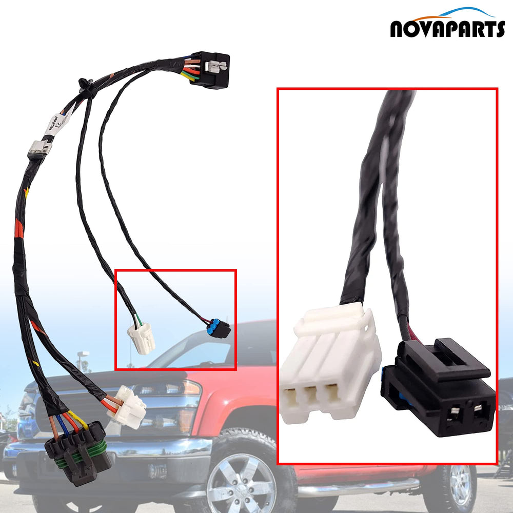 NOVAPARTS harness next to ruler showing scale for easier fitment verification