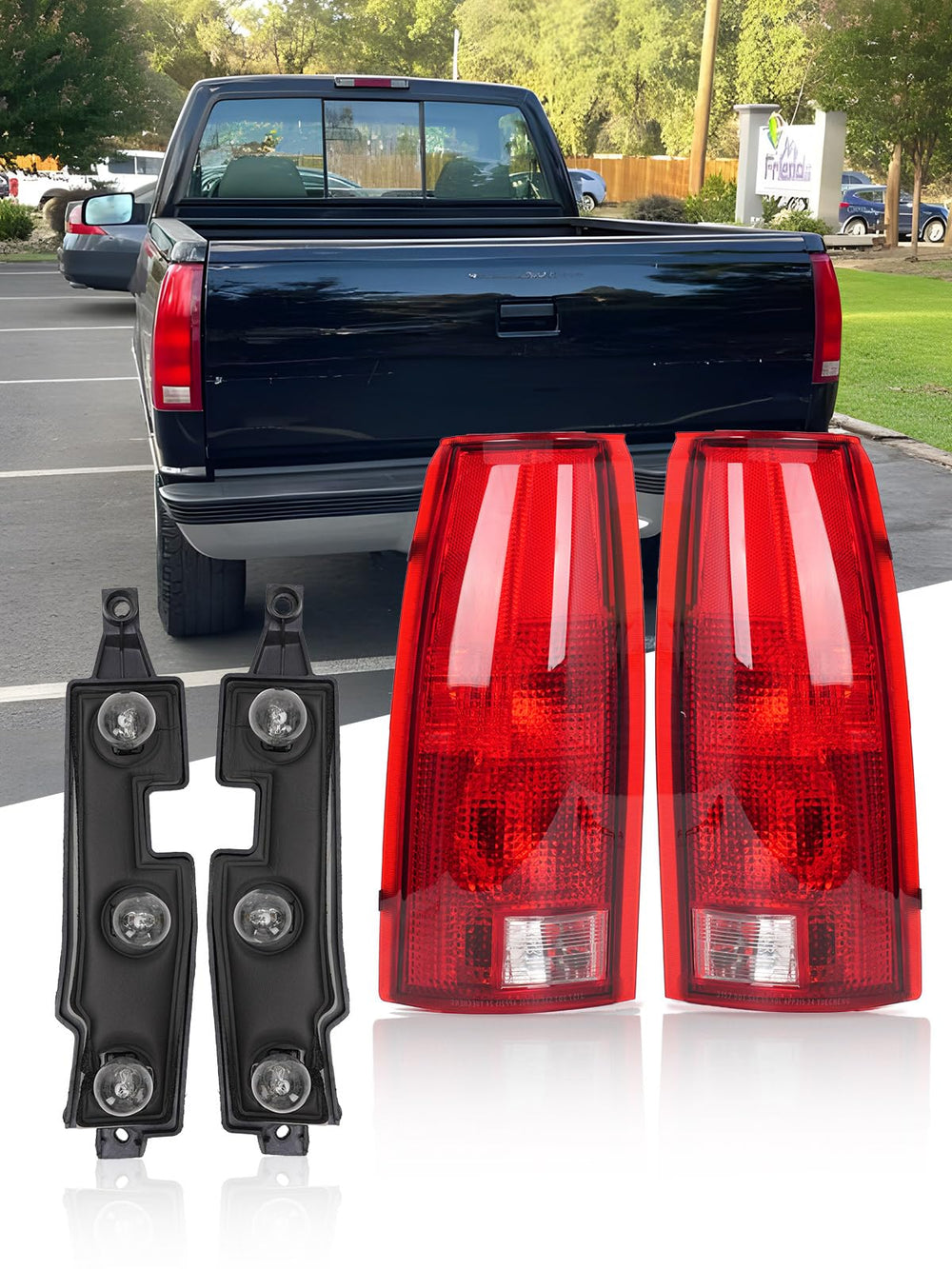NOVCAPAR front view of tail light assembly showing clean fit and restored appearance